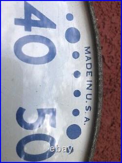 Vintage Original 12 Gulfpride Gulf Motor Oil Thermometer Sign Gas 511A
