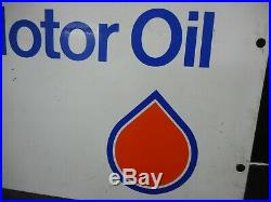 Vintage Original Ampol Quality Motor Oil Tin Rack Sign