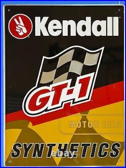 Vintage Original Kendall GT-1 Motor Oil Signs (2) Included Very Nice Condition