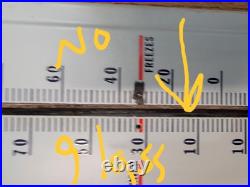 Vintage PRESTONE ANTIFREEZE Porcelain Thermometer Sign 36 Garage Motor Oil Sign