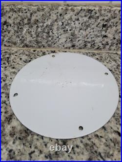 Vintage Paragon Porcelain Sign Old Us Motor Oil Petroleum Truck Gas Pump Plate