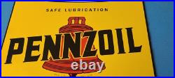 Vintage Pennzoil Porcelain Sign Motor Oil Can Porcelain Pennsylvania Sign Vintage Pennzoil Porcelain Sign Motor Oil Can Porcelain Pennsylvania Sign