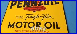Vintage Pennzoil Porcelain Sign Motor Oil Can Porcelain Pennsylvania Sign Vintage Pennzoil Porcelain Sign Motor Oil Can Porcelain Pennsylvania Sign