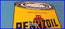 Vintage Pennzoil Porcelain Sign Motor Oil Can Porcelain Pennsylvania Sign Vintage Pennzoil Porcelain Sign Motor Oil Can Porcelain Pennsylvania Sign
