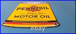 Vintage Pennzoil Porcelain Sign Motor Oil Can Porcelain Pennsylvania Sign Vintage Pennzoil Porcelain Sign Motor Oil Can Porcelain Pennsylvania Sign