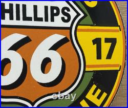 Vintage Phillips 66 Gasoline Porcelain Sign Dealership Gas Station Motor Oil Vintage Phillips 66 Gasoline Porcelain Sign Dealership Gas Station Motor Oil