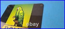 Vintage Polly Motor Oil Sign Gasoline Pump Parrot Sign