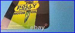 Vintage Polly Motor Oil Sign Gasoline Pump Parrot Sign