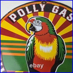 Vintage Polly Motor Oil Sign Porcelain Advertisement Gasoline Pump Sign