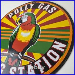 Vintage Polly Motor Oil Sign Porcelain Advertisement Gasoline Pump Sign