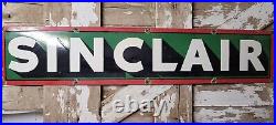 Vintage Porcelain Sinclair Sign Old Gas 5ft Gasoline Motor Oil Service Garage Vintage Porcelain Sinclair Sign Old Gas 5ft Gasoline Motor Oil Service Garage