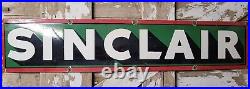 Vintage Porcelain Sinclair Sign Old Gas 5ft Gasoline Motor Oil Service Garage Vintage Porcelain Sinclair Sign Old Gas 5ft Gasoline Motor Oil Service Garage