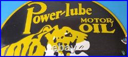 Vintage Power Lube Gasoline Sign Tiger Motor Oil Gas Porcelain Sign Vintage Power Lube Gasoline Sign Tiger Motor Oil Gas Porcelain Sign
