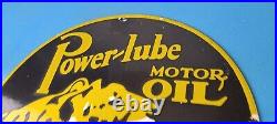 Vintage Power Lube Gasoline Sign Tiger Motor Oil Gas Porcelain Sign Vintage Power Lube Gasoline Sign Tiger Motor Oil Gas Porcelain Sign