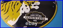Vintage Power Lube Gasoline Sign Tiger Motor Oil Gas Porcelain Sign Vintage Power Lube Gasoline Sign Tiger Motor Oil Gas Porcelain Sign