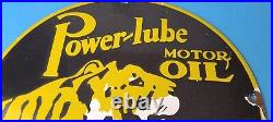 Vintage Power Lube Gasoline Sign Tiger Motor Oil Gas Porcelain Sign Vintage Power Lube Gasoline Sign Tiger Motor Oil Gas Porcelain Sign