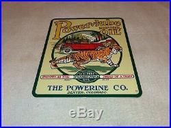 Vintage Power-lube Motor Oil Porcelain Metal 12'' X 10 Sign Gasoline Powerlube