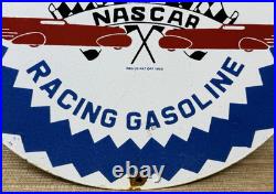 Vintage Pure Gasoline Porcelain Sign Gas Station Pump Plate Motor Oil Service