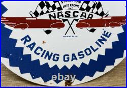 Vintage Pure Gasoline Porcelain Sign Gas Station Pump Plate Motor Oil Service