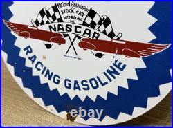 Vintage Pure Gasoline Porcelain Sign Gas Station Pump Plate Motor Oil Service