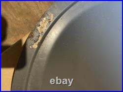 Vintage Quaker State Motor Oil Convex Button Sign 24 Painted Metal