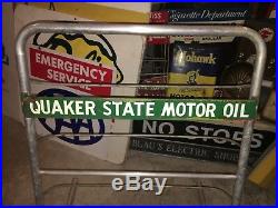 Vintage Quaker State Motor Oil Rack Oil Can