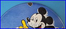 Vintage RPM Motor Oil Porcelain Mickey Mouse Walt Disney Service Gas Pump Sign