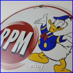 Vintage RPM Motor Oil Sign Gasoline Service Gas Pump Porcelain Sign