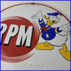 Vintage RPM Motor Oil Sign Gasoline Service Gas Pump Porcelain Sign