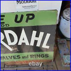 Vintage Rare Bardahl Motor Oil Bottle / Can Rack Display Sign 30 inch tall auto