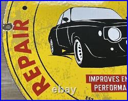 Vintage Rislone Motor Oil Porcelain Sign Gas Station Pump Plate Service Pennzoil Vintage Rislone Motor Oil Porcelain Sign Gas Station Pump Plate Service Pennzoil