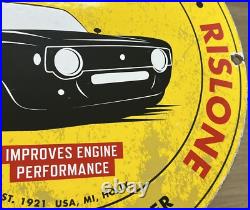 Vintage Rislone Motor Oil Porcelain Sign Gas Station Pump Plate Service Pennzoil Vintage Rislone Motor Oil Porcelain Sign Gas Station Pump Plate Service Pennzoil