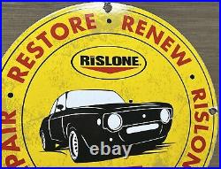 Vintage Rislone Motor Oil Porcelain Sign Gas Station Pump Plate Service Pennzoil Vintage Rislone Motor Oil Porcelain Sign Gas Station Pump Plate Service Pennzoil