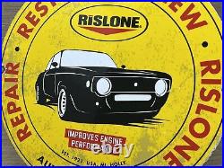 Vintage Rislone Motor Oil Porcelain Sign Gas Station Pump Plate Service Pennzoil Vintage Rislone Motor Oil Porcelain Sign Gas Station Pump Plate Service Pennzoil