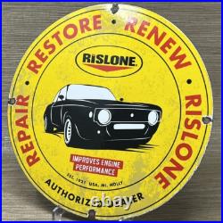 Vintage Rislone Motor Oil Porcelain Sign Gas Station Pump Plate Service Pennzoil Vintage Rislone Motor Oil Porcelain Sign Gas Station Pump Plate Service Pennzoil