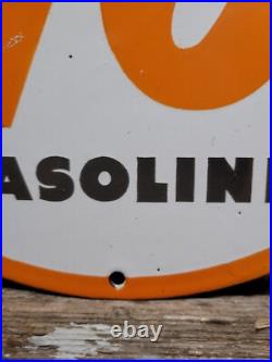 Vintage Royal 76 Gasoline Porcelain Sign Old Gas Pump Plate Motor Oil Advertisin Vintage Royal 76 Gasoline Porcelain Sign Old Gas Pump Plate Motor Oil Advertisin