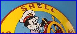 Vintage Shell Gasoline Sign Felix Gas Pump Service Automobile Motor Oil Sign