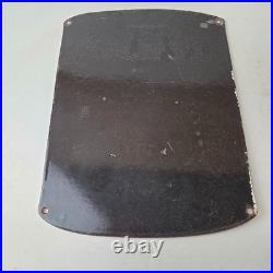 Vintage Shell Gasoline Sign Outboard Motor Oil Can Gas Pump Porcelain Sign