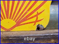 Vintage Shell Motor Oil Porcelain Sign Old Diecut Gasoline Gas Station Sign 12