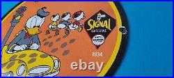 Vintage Signal Gasoline Sign Motor Oil Walt Disney Gas Service Pump Sign