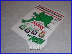 Vintage Sinclair Dino Dinosaur Motor Oil 12 Metal Service Station Gasoline Sign