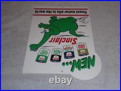 Vintage Sinclair Dino Dinosaur Motor Oil 12 Metal Service Station Gasoline Sign