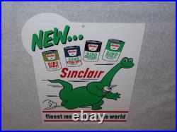 Vintage Sinclair Dino Dinosaur Motor Oil 12 Metal Service Station Gasoline Sign