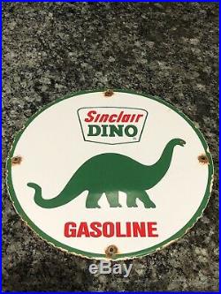 Vintage Sinclair Gasoline Motor Oil Service Station Porcelain Gas Sign