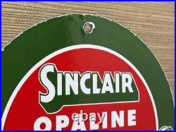 Vintage Sinclair Gasoline Porcelain Sign Dealership Gas Station Dino Motor Oil Vintage Sinclair Gasoline Porcelain Sign Dealership Gas Station Dino Motor Oil