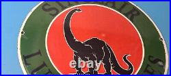 Vintage Sinclair Gasoline Porcelain Sign Dino Motor Oil Pump Plate Sign Vintage Sinclair Gasoline Porcelain Sign Dino Motor Oil Pump Plate Sign