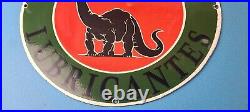 Vintage Sinclair Gasoline Porcelain Sign Dino Motor Oil Pump Plate Sign Vintage Sinclair Gasoline Porcelain Sign Dino Motor Oil Pump Plate Sign