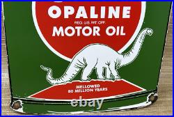 Vintage Sinclair Motor Oil Can Porcelain Sign Gas Station Gasoline Pump Plate Vintage Sinclair Motor Oil Can Porcelain Sign Gas Station Gasoline Pump Plate