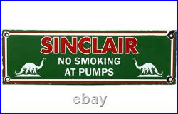 Vintage Sinclair Motor Oil Can Porcelain Sign Gasoline Gas Station Pump Plate