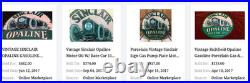 Vintage Sinclair Opaline Motor Oil Old Car 11 3/4 Porcelain Metal Gasoline Sign